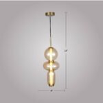 Stacked Glass Hanging Light for Luxury Homes HJ-07-025 - Image 3